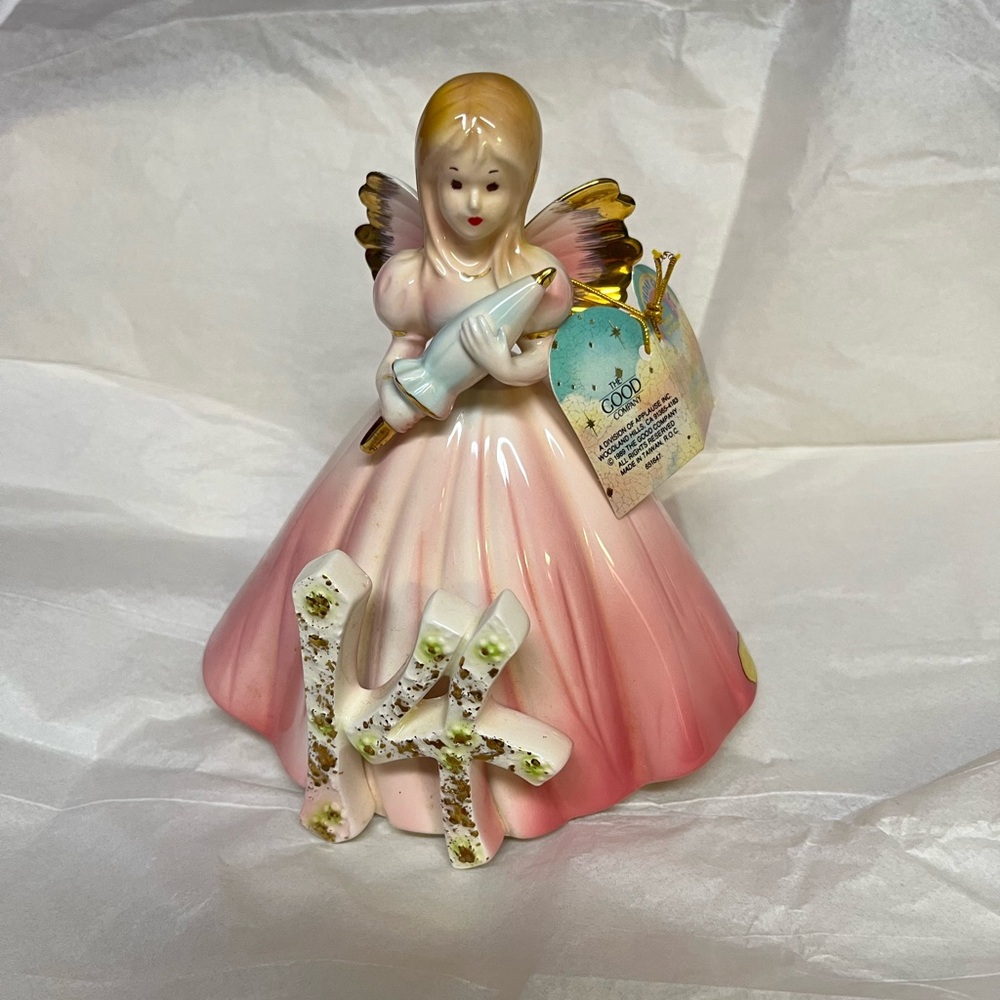 Josef Originals Ceramic Birthday Girl Angel 14
